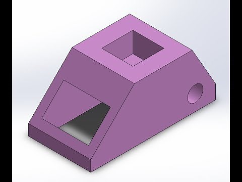 Solidworks Beginner's tutorial-wedge Block