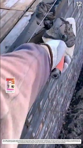 Neat Brick Laying: How Masons Apply Cement Perfectly Straight