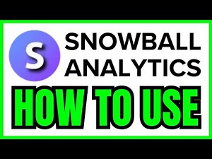 How To USE Snowball Analytics (QUICK & EASY) 2026
