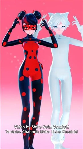 MMD NO BATIDAO (Shadybug x Chat Blanc) #miraculousladybug #ladybug
