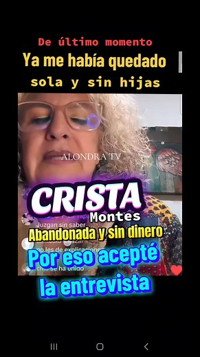 550K views · 6.5K reactions | CRISTA MONTES decide romper el silencio...