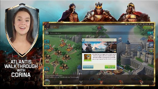 9.3K views · 168 reactions | Learn more about the massive new feature of March of Empires - Atlantis, in this walkthrough video with lady Corina! | March Of Empires | Facebook