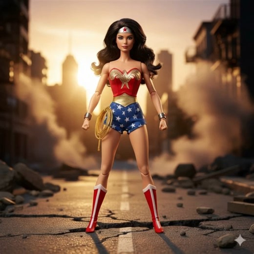 Barbie transforms into iconic Wonder Woman a cinematic journey of power, grace, and heroism brought to life in motion. 💫🛡️✨ #WonderWoman #BarbieWonderWoman #LyndaCarter #HeroicElegance #fblifestyle | Barbie World