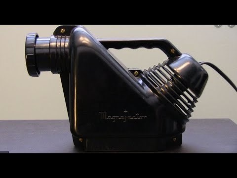 Retro Review Magnajector 1950s Still Image Projection Unit Sold As Children’s Toy Peter-Austin MGG
