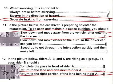 2023 Dmv Motorcycle Released Test Questions part 1 Written CA Permit practice online mathgotserved