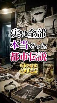 【実は全部本当だった都市伝説3選】 #恐怖 #衝撃の事実 #歴史 #怖い話 #ミステリー