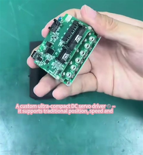 This ultra-compact DC servo driver is tiny but mighty 💪 – position/speed/torque/hybrid control all covered, compatible with all motors & encoders ⚡#UltraCompactServoDriver#MultiModeControl #MotorCompatibility #ServoTech #TinyPowerhouse