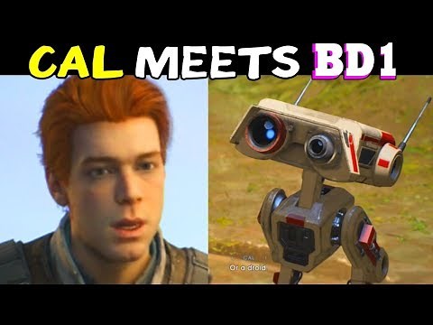 MEETING BD1 - CAL Meets BD1 Droid for the First Time - All BD1 Cutscenes Star Wars Jedi Fallen Order