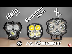 Novsight X series vs Halo vs Baja Designs Squadron Sport - Off Road Led Lights Comparison