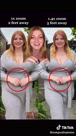 Replying to @peachygalxo DAY 5: PHOTOGENIC BOOTCAMP | If you feel like your back camera is making you look weird… you aren’t going crazy! In this video I’m going to explain why you look bigger in photos than you do in the mirror, and how to fix it. THE ISSUE: Most smartphones, including iPhones, have a wide angle lens on their default camera. Wide angle lenses cause barrel distortion within photos, causing the subject to look more rounded and wider than they are in real life. THE FIX: Have your 