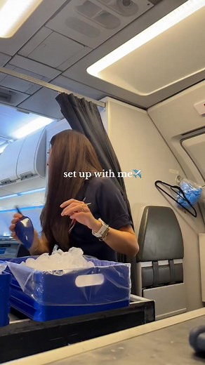 3.1K views · 60 reactions | Cabin Crew Setup #cabincrew #cabincrewlife #flightattendants #Aviation | Flight Aviation Lovers | Facebook