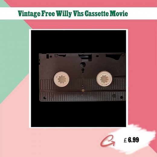Vintage Free Willy Vhs Cassette Movie