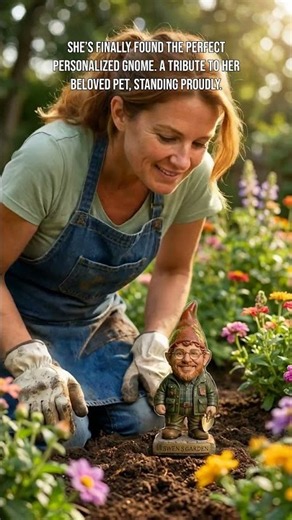 The Personalized Custom Photo Garden Gnome Acrylic Plaque Stake! 🧙‍♂️🪴🏡✨