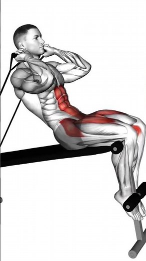 decline sit up#gymlife