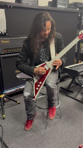 Dave Rude on Instagram: "Day Two of @teslaband rehearsals in Sacramento, CA!! Lots of fun the last couple days going over some deep tracks with the guys and playing some loud amps, mine being my custom @friedman_amps BE 100 Deluxe. Flying out for some shows this weekend in Wendover, NV, then every weekend in a row for a while. Lots of rock to be had… 🎥by @teslaguitartech . . . . . . . . #teslaband #epiphone #friedmanamps #rehearsals #dunlopstrings"