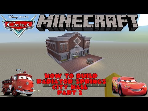 Minecraft Tutorial - How To Build Traffic Court Pt2 (Cars)