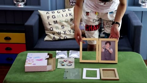 Pet Paw Print Keepsake Kit,Dog Memorial Photo Frame Dog Gifts for Paw Print Frame for Cat,Personalized Gift for Pet Lovers and Memorials,Clay Imprint Kit,Wishing Bottle,Keychain