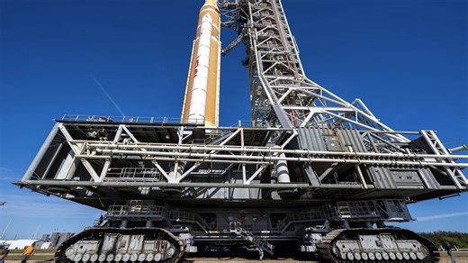 NASA's aging crawler is about to haul 18 million pounds on its back, again