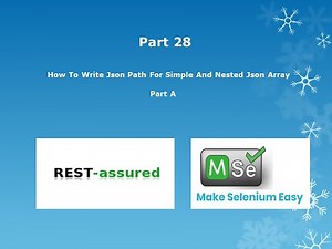 28. Learn to write JSON Path for tricky JSON Array and Nested JSON Array