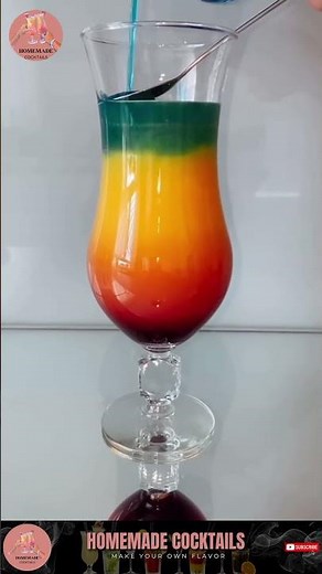 Rainbow Cocktail 🌈🍹 | The Most Colorful Drink You’ll Ever Make!