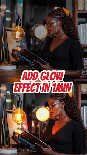 ✨ Transform your photos in seconds! Learn how to add a radiant glow effect in just 1 minute using Photoshop 2025 #photography #photoshop #fyppppppp