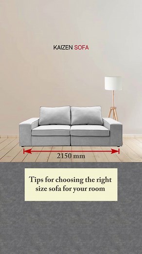 Tips for choosing a right size sofa for your place 🛋️✨ 1. Measure you...