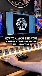 STEVE WILLIAMS on Instagram: "2 Tips to always find your center points in Adobe Illustrator. Details in description ⤵️ Finding your center points can sometimes be a real struggle, especially if your design is complex and asymmetrical. In this Adobe illustrator tutorial, I'll show you two ways to always find your center point. TIP 1 ✅️ To get a permanent center point on your artboard, double-click the artboard tool to bring up the artboard options and enable show center mark. This will add a cent