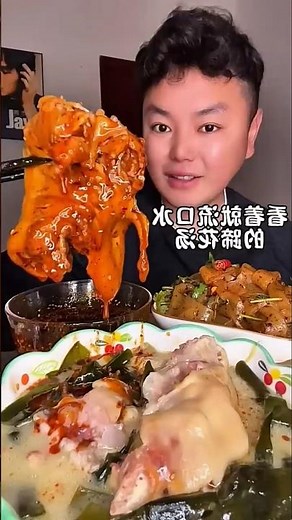 How satisfying it is to eat meat😋 Crunch & Chill Mukbang #shortvideo #mukbang #chinesefood #美食吃播