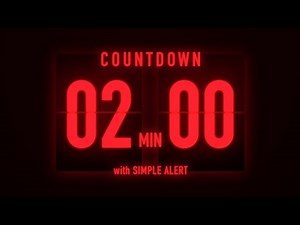 2 Minutes Flip Clock Timer / With Simple Alert 🚨