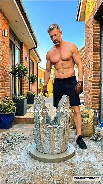 I made Amazing DIY Cement Planter at Home 🌿