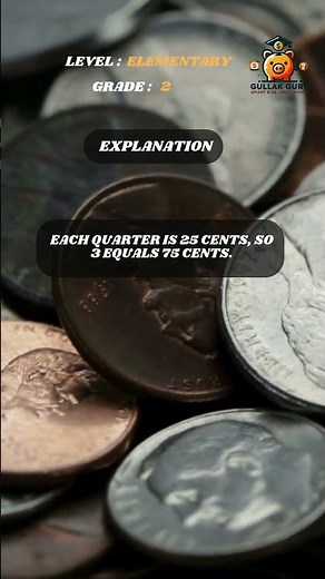 What is the value of three quarters?