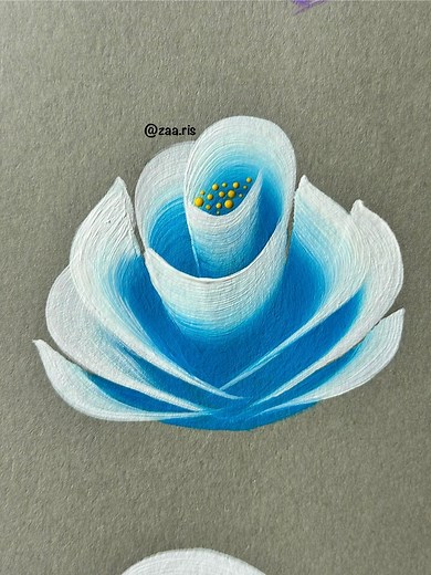 💙🩵🤍 Super easy BLUE ROSE painting technique using acrylic paints 🩵💙🤍🎨 #blueroses #paintingtechniques #reelsviralシ #acrylic #easypaintingideas | Zaaris