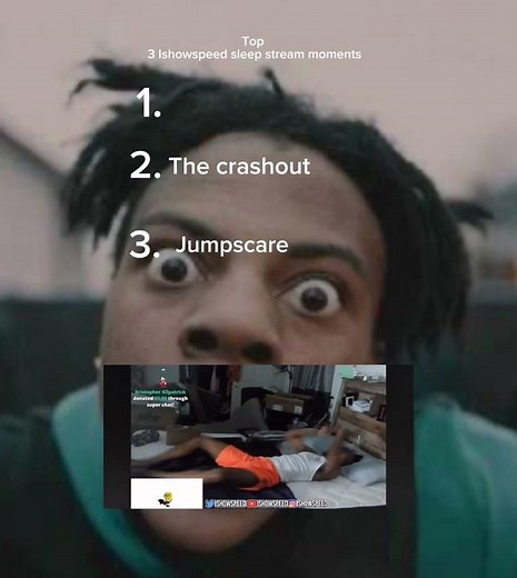 Top 3 IShowSpeed sleep stream moments
