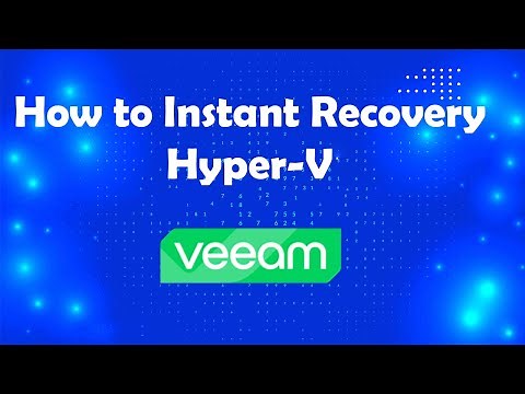 How to restore Instant Recovery Hyper V Veeam Backup and Replication | Msolved Tech