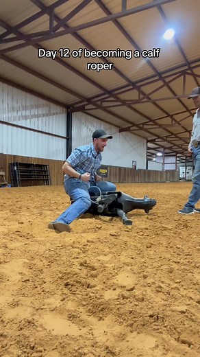 Calf Roping Practice: Tip Up and Spiking It!