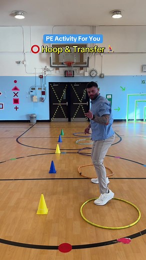 Full Body Movement Hoop & Transfer PE Activity