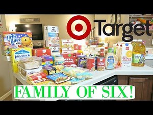 $300 TARGET GROCERY HAUL! *Family Of 6*