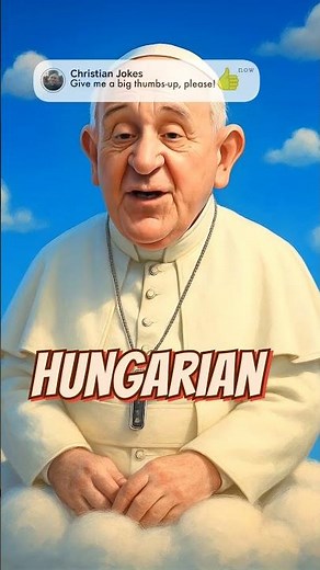 Pope Francis Hungarian Joke | Try not to laugh | Christian Jokes | Funny Church Life Cartoon