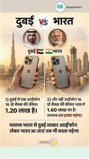 🇦🇪दुबई vs भारत🇮🇳🔥 – iPhone 16 Pro Max कहाँ है सस्ता?😱✅ पूरी तुलना! #ytshort #shortsfeed