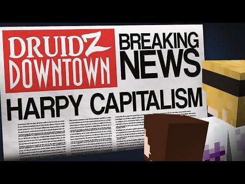 Minecraft Druidz Downtown #21 - Harpy Capitalism