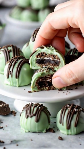 2.7K views · 14 reactions | Mint Chocolate Cookie Truffles | Cool,...