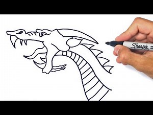 How to draw a Dragon Step by Step | Dragon Drawing Lesson