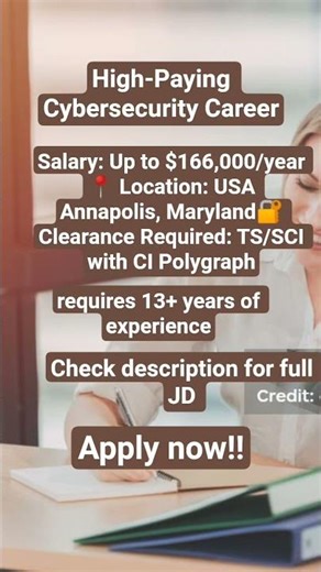 Senior Cybersecurity Job 🔥 $166K Salary | TS/SCI ISSO Role Explained #usajobs #federaljobs