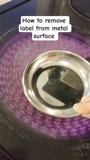 How to remove label from metal surface