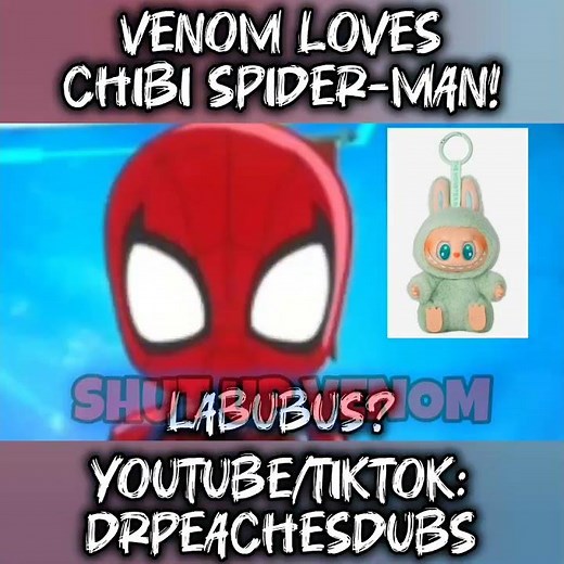 Venom LOVES Chibi Spider-Man! #spiderman #marveltokon