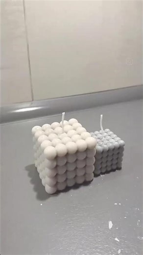 The most satisfying part of the job: shaping our bubble candles!✨🕯️