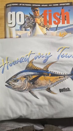 Go Fish on Instagram: "What's Hot Wednesday.... And we chatting some Go Fish merch this week. Just in time for Christmas. Get your loved ones a Go Fish gift and Join the Fishing Revolution Grab the latest mag for R89 and free Pudo delivery. OR... grab a Go Fish Howzit My Tuna tee Adult R439 Kids 5 to 6, 7 to 8, 9 to 10, 11 to 12, 13 to 14 R320 And get a FREE Go Fish magazine with your purchase. Excl Pudo delivery. Add in R49 if Pudo is required ........................... Drop us a line 0711 316