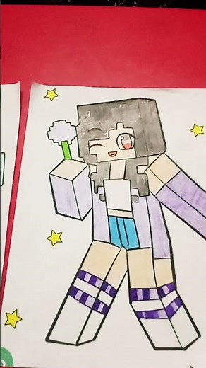 this is all the aphmau coloring pages my friend printed out for me!