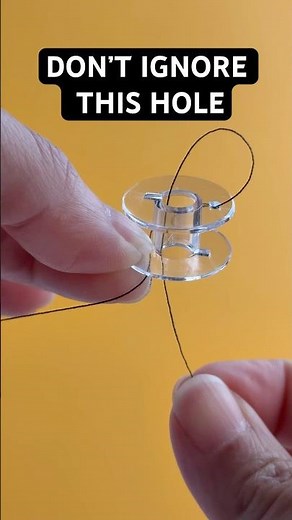 STOP ✋ WINDING bobbins until you try this! Down the center hole.
