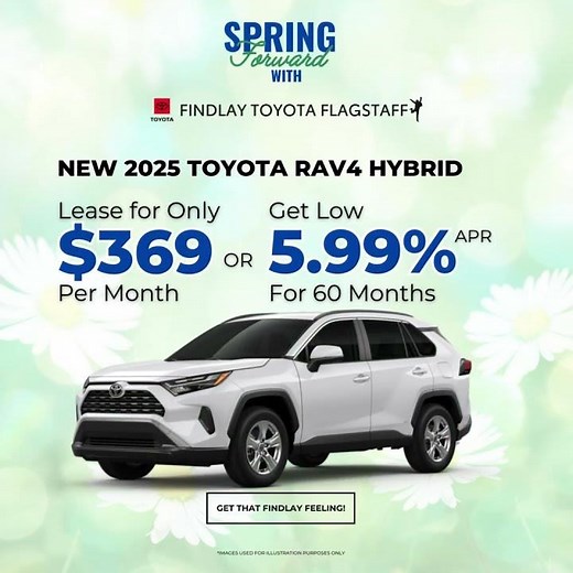 2025 Toyota RAV4 Hybrid – Lease or Finance the Future at Findlay Toyota! 🌿🚗